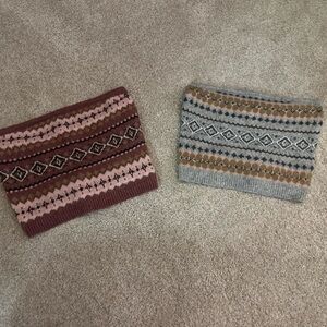 American Eagle Outfitters Knit Scarf in Pink and Brown
